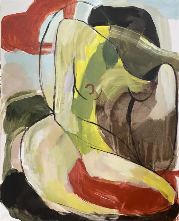 Female – abstract figurative painting by Magdalena Krzak